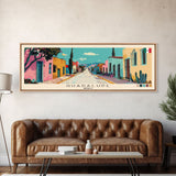 Guadalupe, Mexico Panoramic Canvas Print, Guadalupe, Mexico Painting, Mexico Art, Guadalupe Travel Poster, Travel Art, Housewarming Gift