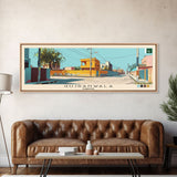 Gujranwala, Pakistan Panoramic Canvas Print, Gujranwala, Pakistan Painting, Pakistan Art, Gujranwala Travel Poster, Travel Art, Housewarming Gift