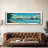 Hamilton, Canada Panoramic Canvas Print, Hamilton, Canada Painting, Canada Art, Hamilton Travel Poster, Travel Art, Living Room Painting