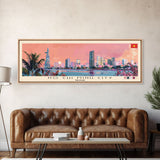 Ho Chi Minh City, Vietnam Panoramic Canvas Print, Ho Chi Minh City, Vietnam Painting, Vietnam Art, Ho Chi Minh City Travel Poster, Travel Art, Housewarming Gift