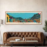 Huancayo, Peru Panoramic Canvas Print, Huancayo, Peru Painting, Peru Art, Huancayo Travel Poster, Travel Art, Living Room Painting