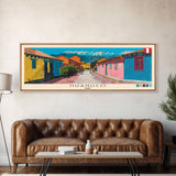 Huanuco, Peru Panoramic Canvas Print, Huanuco, Peru Painting, Peru Art, Huanuco Travel Poster, Travel Art, Guest Room Painting