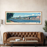 Inverness, Scotland Panoramic Canvas Print, Inverness, Scotland Painting, Scotland Art, Inverness Travel Poster, Travel Art, Guest Room Painting