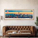 Johannesburg, South Africa Panoramic Canvas Print, Johannesburg, South Africa Painting, South Africa Art, Johannesburg Travel Poster, Travel Art, Guest Room Painting