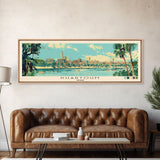 Khartoum,  Sudan Panoramic Canvas Print, Khartoum,  Sudan Painting,  Sudan Art, Khartoum Travel Poster, Travel Art, Living Room Painting