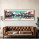 Kilkenny, Ireland Panoramic Canvas Print, Kilkenny, Ireland Painting, Ireland Art, Kilkenny Travel Poster, Travel Art, Vacation Gift