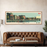 Kitchener, Canada Panoramic Canvas Print, Kitchener, Canada Painting, Canada Art, Kitchener Travel Poster, Travel Art, Housewarming Gift