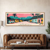 Kolwezi, Congo Panoramic Canvas Print, Kolwezi, Congo Painting, Congo Art, Kolwezi Travel Poster, Travel Art, Guest Room Painting