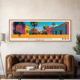 Koudougou, Burkina Faso Panoramic Canvas Print, Koudougou, Burkina Faso Painting, Burkina Faso Art, Koudougou Travel Poster, Travel Art, Living Room Painting