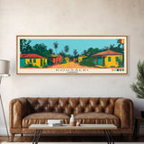 Kousseri, Cameroon Panoramic Canvas Print, Kousseri, Cameroon Painting, Cameroon Art, Kousseri Travel Poster, Travel Art, Housewarming Gift