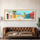 La Pintana, Chile Panoramic Canvas Print, La Pintana, Chile Painting, Chile Art, La Pintana Travel Poster, Travel Art, Living Room Painting