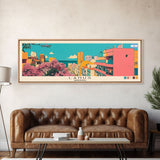 Lanus, Argentina Panoramic Canvas Print, Lanus, Argentina Painting, Argentina Art, Lanus Travel Poster, Travel Art, Guest Room Painting