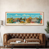 Lethbridge, Canada Panoramic Canvas Print, Lethbridge, Canada Painting, Canada Art, Lethbridge Travel Poster, Travel Art, Living Room Painting