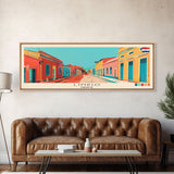 Limpio, Paraguay Panoramic Canvas Print, Limpio, Paraguay Painting, Paraguay Art, Limpio Travel Poster, Travel Art, Living Room Painting