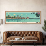 London, England Panoramic Canvas Print, London, England Painting, England Art, London Travel Poster, Travel Art, Guest Room Painting