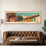 Londrina, Brazil Panoramic Canvas Print, Londrina, Brazil Painting, Brazil Art, Londrina Travel Poster, Travel Art, Guest Room Painting