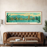 Lubumbashi, Congo Panoramic Canvas Print, Lubumbashi, Congo Painting, Congo Art, Lubumbashi Travel Poster, Travel Art, Housewarming Gift