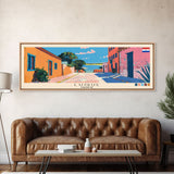 Luque, Paraguay Panoramic Canvas Print, Luque, Paraguay Painting, Paraguay Art, Luque Travel Poster, Travel Art, Guest Room Painting