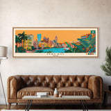 Macao, Macao Panoramic Canvas Print, Macao, Macao Painting, Macao Art, Macao Travel Poster, Travel Art, Living Room Painting