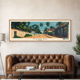 Maneah, Guinea Panoramic Canvas Print, Maneah, Guinea Painting, Guinea Art, Maneah Travel Poster, Travel Art, Housewarming Gift