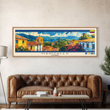 Manizales, Colombia Panoramic Canvas Print, Manizales, Colombia Painting, Colombia Art, Manizales Travel Poster, Travel Art, Housewarming Gift