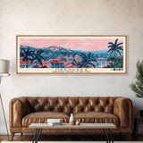 Mbandaka, Congo Panoramic Canvas Print, Mbandaka, Congo Painting, Congo Art, Mbandaka Travel Poster, Travel Art, Vacation Gift