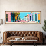 Mercedes, Uruguay Panoramic Canvas Print, Mercedes, Uruguay Painting, Uruguay Art, Mercedes Travel Poster, Travel Art, Living Room Painting