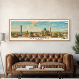 Namangan, Uzbekistan Panoramic Canvas Print, Namangan, Uzbekistan Painting, Uzbekistan Art, Namangan Travel Poster, Travel Art, Guest Room Painting