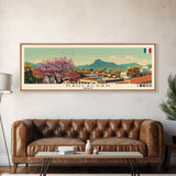 Naucalpan, Mexico Panoramic Canvas Print, Naucalpan, Mexico Painting, Mexico Art, Naucalpan Travel Poster, Travel Art, Vacation Gift