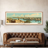 Omdurman,  Sudan Panoramic Canvas Print, Omdurman,  Sudan Painting,  Sudan Art, Omdurman Travel Poster, Travel Art, Housewarming Gift