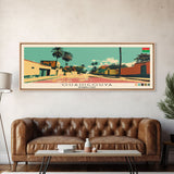 Ouahigouya, Burkina Faso Panoramic Canvas Print, Ouahigouya, Burkina Faso Painting, Burkina Faso Art, Ouahigouya Travel Poster, Travel Art, Vacation Gift