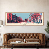 Paisley, Scotland Panoramic Canvas Print, Paisley, Scotland Painting, Scotland Art, Paisley Travel Poster, Travel Art, Housewarming Gift