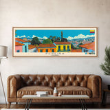 Pereira, Colombia Panoramic Canvas Print, Pereira, Colombia Painting, Colombia Art, Pereira Travel Poster, Travel Art, Guest Room Painting