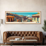 Potosi, Bolivia Panoramic Canvas Print, Potosi, Bolivia Painting, Bolivia Art, Potosi Travel Poster, Travel Art, Housewarming Gift