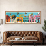 San Luis Potosi, Mexico Panoramic Canvas Print, San Luis Potosi, Mexico Painting, Mexico Art, San Luis Potosi Travel Poster, Travel Art, Guest Room Painting