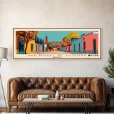 San Miguel de Tucuman, Argentina Panoramic Canvas Print, San Miguel de Tucuman, Argentina Painting, Argentina Art, San Miguel de Tucuman Travel Poster, Travel Art, Guest Room Painting