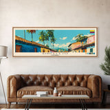 Sincelejo, Colombia Panoramic Canvas Print, Sincelejo, Colombia Painting, Colombia Art, Sincelejo Travel Poster, Travel Art, Living Room Painting