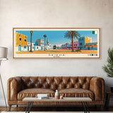 Skikda, Algeria Panoramic Canvas Print, Skikda, Algeria Painting, Algeria Art, Skikda Travel Poster, Travel Art, Guest Room Painting