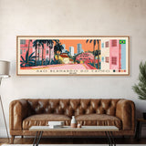 Sao Bernardo do Campo, Brazil Panoramic Canvas Print, Sao Bernardo do Campo, Brazil Painting, Brazil Art, Sao Bernardo do Campo Travel Poster, Travel Art, Vacation Gift