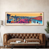 Sunyani, Ghana Panoramic Canvas Print, Sunyani, Ghana Painting, Ghana Art, Sunyani Travel Poster, Travel Art, Guest Room Painting