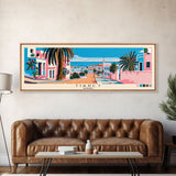 Tiaret, Algeria Panoramic Canvas Print, Tiaret, Algeria Painting, Algeria Art, Tiaret Travel Poster, Travel Art, Living Room Painting