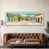 Yacuiba, Bolivia Panoramic Canvas Print, Yacuiba, Bolivia Painting, Bolivia Art, Yacuiba Travel Poster, Travel Art, Living Room Painting