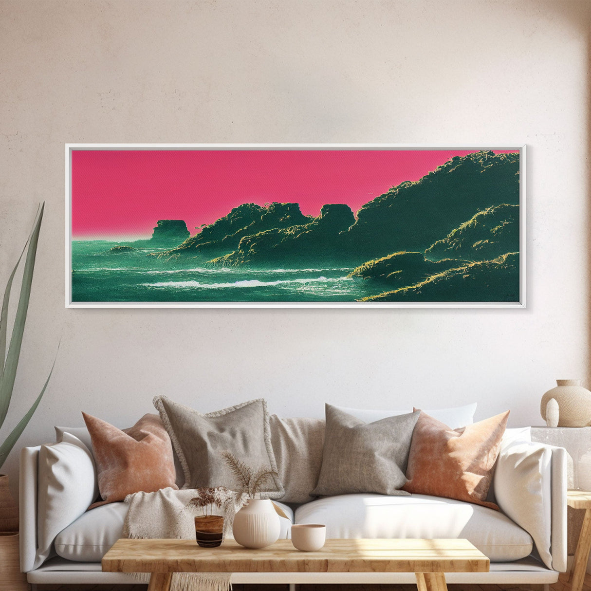 large ocean sunset painting on canvas big ocean canvas print large wall art colorful cloud painting abstract sea beach painting