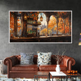 Bar Wall Art, Fall Wall Art, Unique Wall Decor, Canvas Print, Wall Hanging, Panoramic Art, Kitchen Wall Decor, Gift For Men, Wall Art Prints