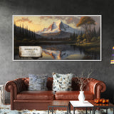 Sunshine Peak, Travel Poster Wall Art, Framed Canvas Print, American Mountains, Mountain Landscape Painting, Mountains of Colorado