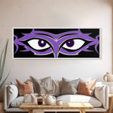 Violet Mask Wall Art Print, Ornate Wall Canvas Print, Eye Canvas Art, Framed Art Print, Wall Decor, Panoramic, Wall Art, Canvas Print