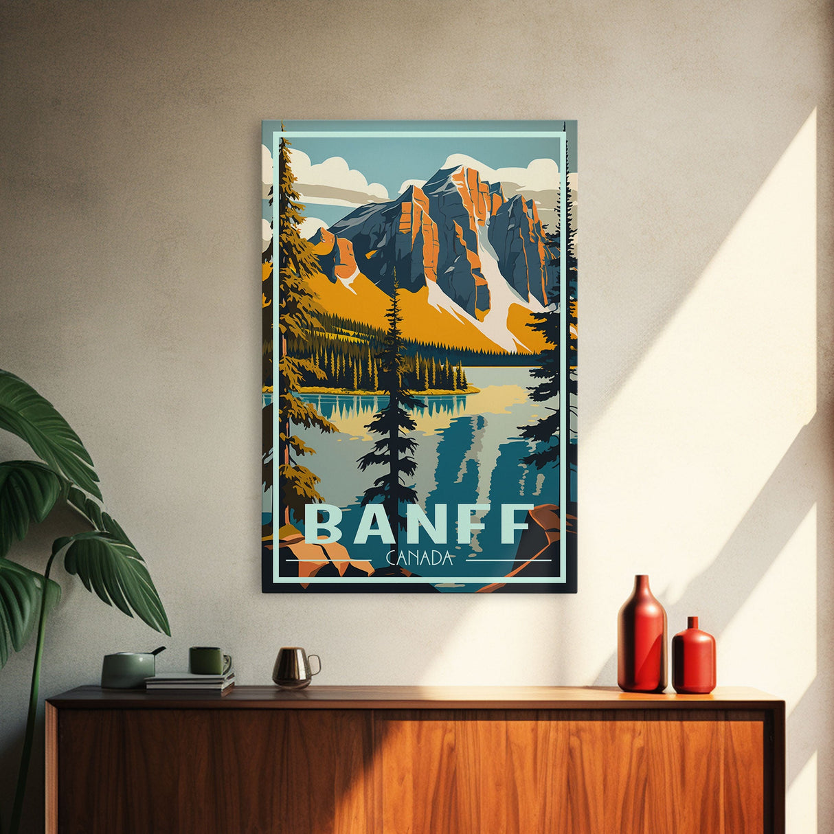 Banff, Canada Wall Art, Canada Art Print, Alberta, Travel Wall Print, Travel Poster, Travel Artwork, Travel Wall Art, Canvas Wall Print