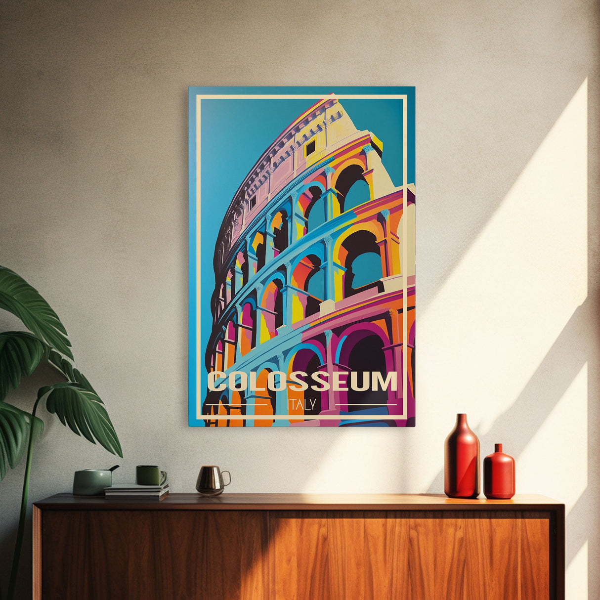 Colosseum, Rome Wall Art, Italy Travel Poster, Europe Wall Art, Travel Wall Print, Travel Poster, Travel Wall Art, Canvas Wall Print