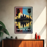 Cambodia Art, Angkor Wat, Asian Art, Travel Wall Print, Travel Poster, Travel Artwork, Travel Wall Art, Wall Poster, Canvas Wall Print