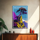 Huangshan Poster, China Wall Art, Asia Wall Poster, China Art, Travel Wall Print, Travel Poster, Travel Wall Art, Canvas Wall Print